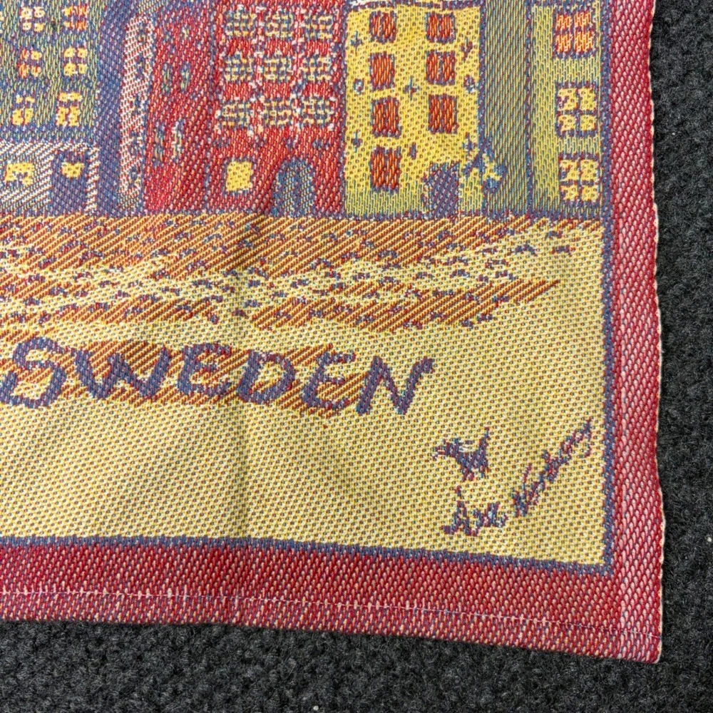 Ekelund Stockholm Sweden Organic Cotton Tea Towel Gamla Stan Asa Norberg Woven